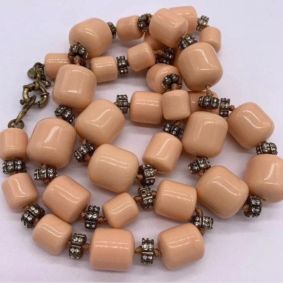 J. Crew Peach Beaded Necklace - Picture 2 of 3